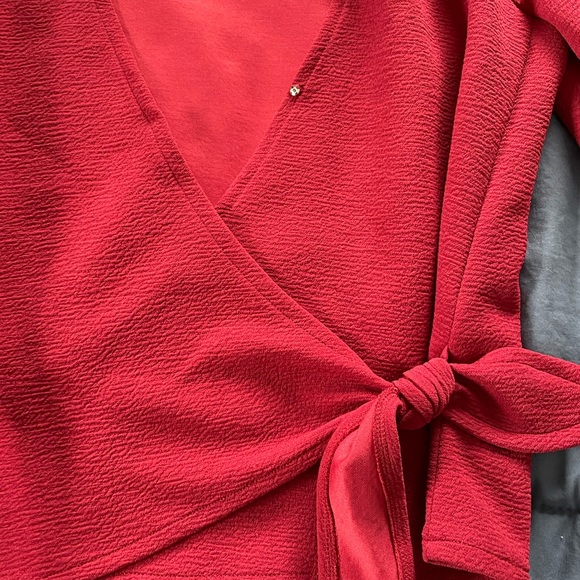 NWOT Madewell Texture and Thread Wrap Top - Picture 4 of 7